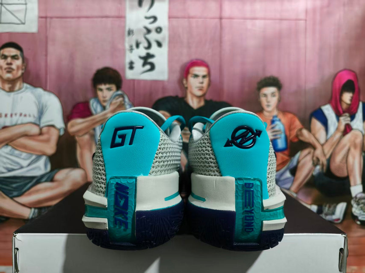 Nike GT Basketball Sneakers Turquoise White Navy