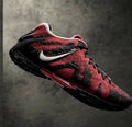 Nike 928-7 Sneakers Red and Black
