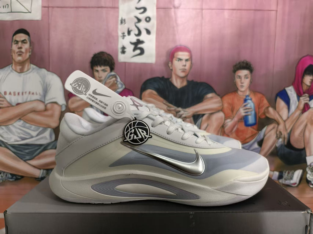 Nike Air Basketball Sneakers White and Grey