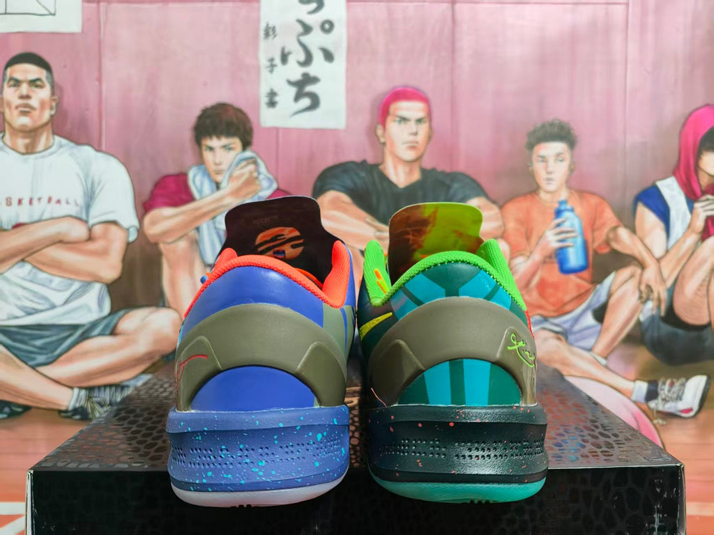 Mismatched Color Basketball Sneakers