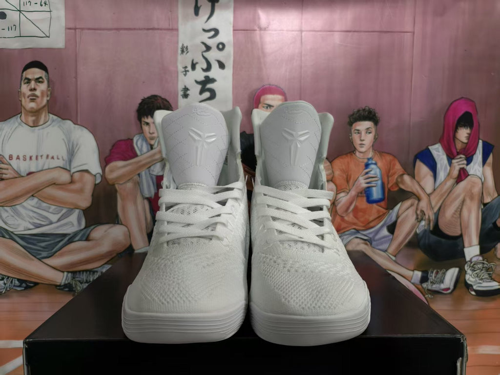 White High-Top Basketball Sneakers
