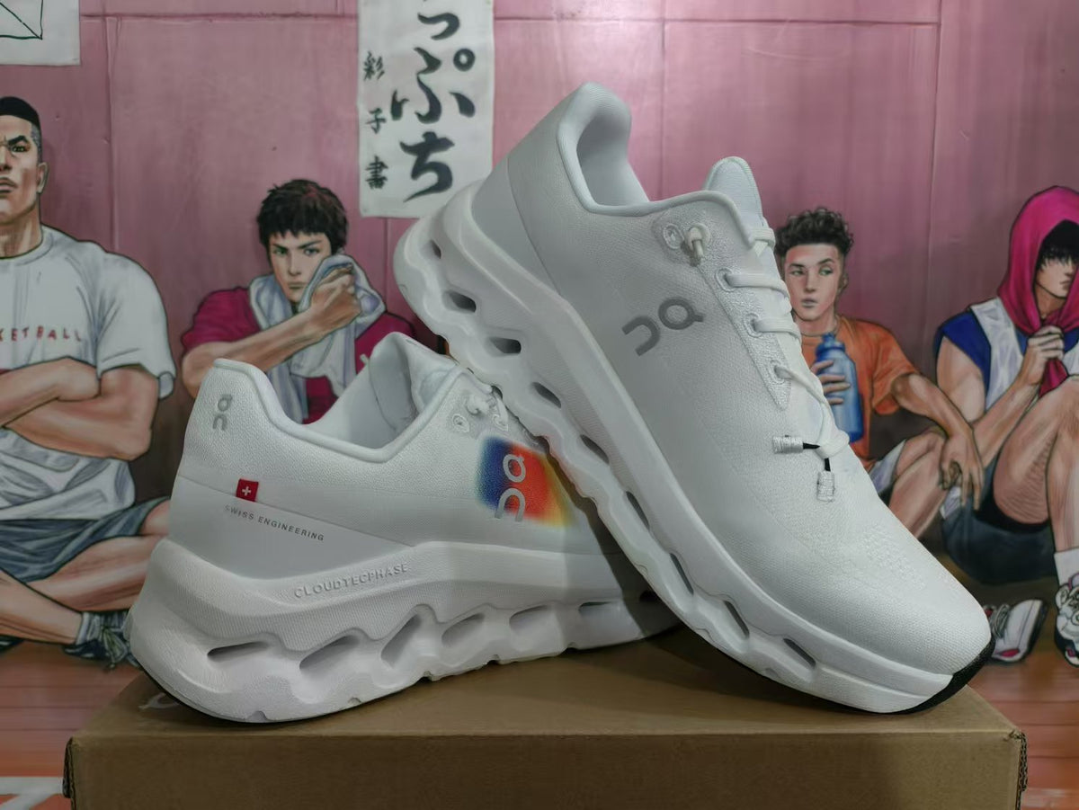 On Rainbow White CloudTec Phase Sneakers