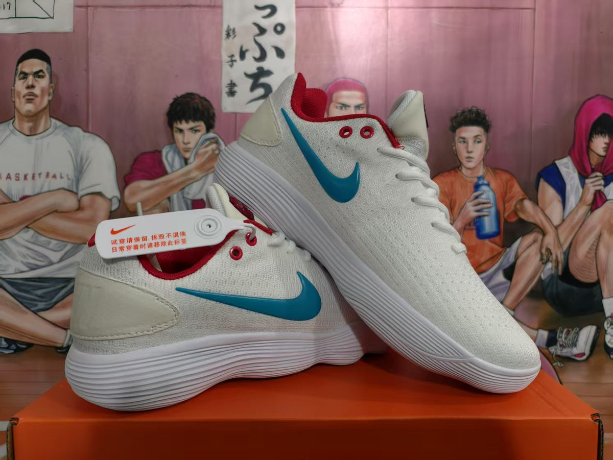 Nike Dragon Year Basketball Sneakers White Blue Red