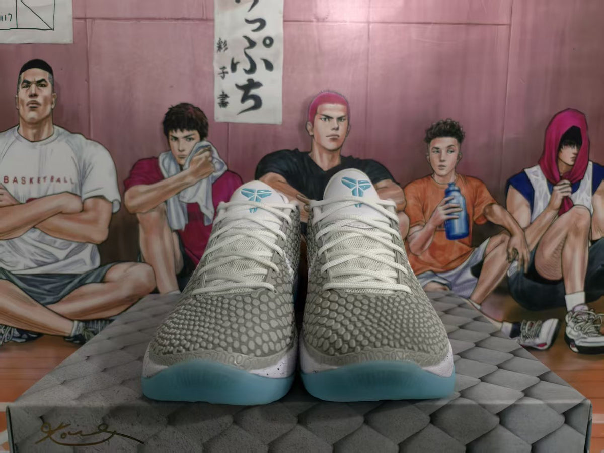 Nike Basketball Sneakers White Grey Blue