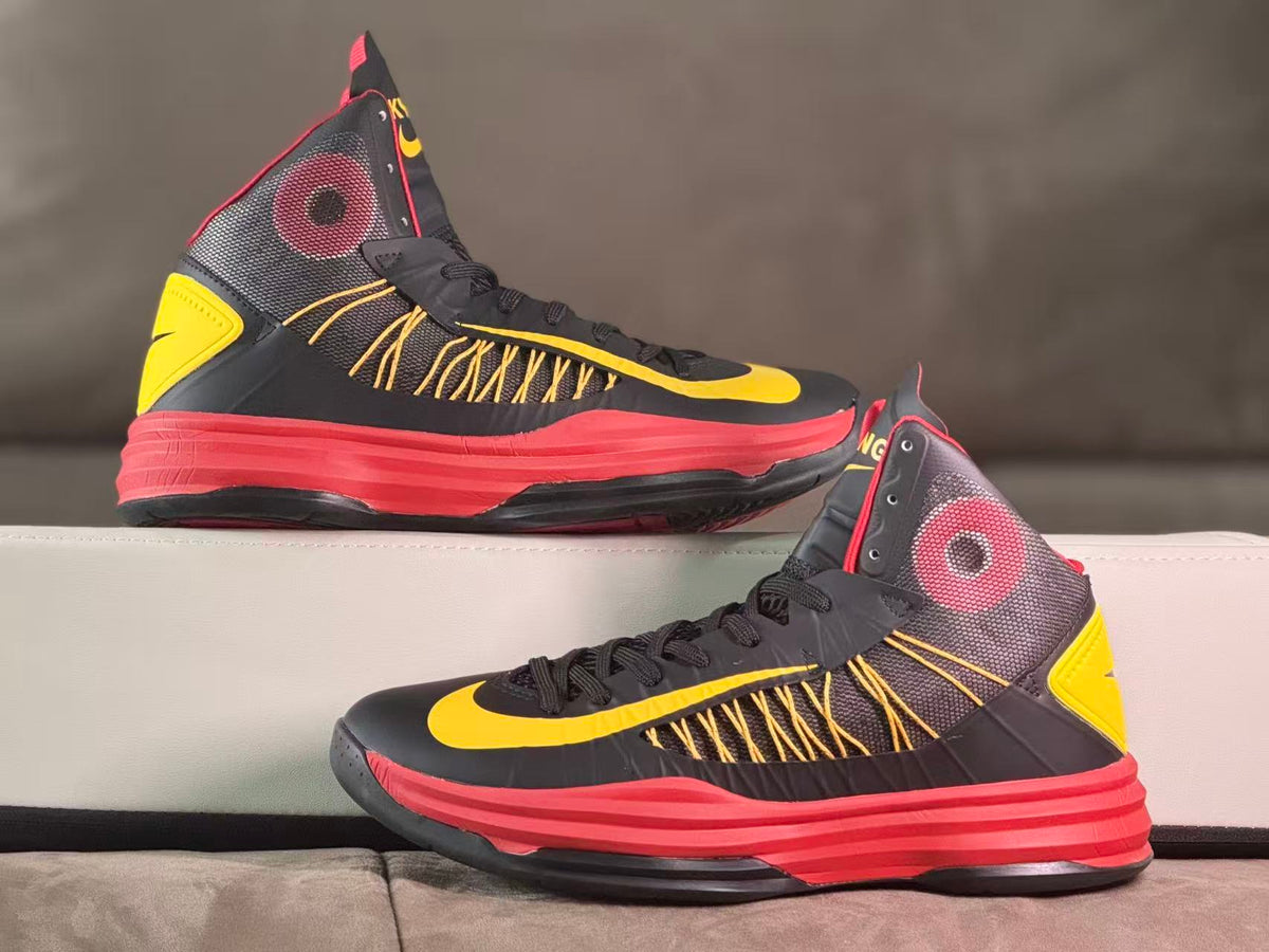 Nike Kobe 10 High Basketball Shoes Black Yellow Red
