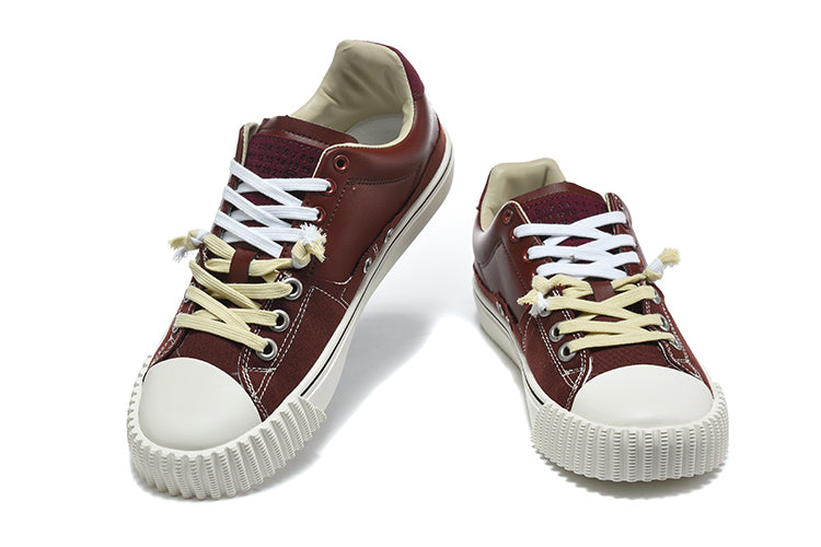 Maison Margiela Replica Low-Top Sneakers in Burgundy