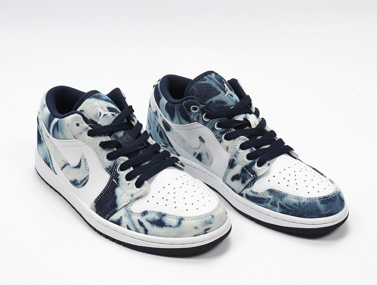 Jordan CZ8455-100 Washed Denim Low-Top Sneakers