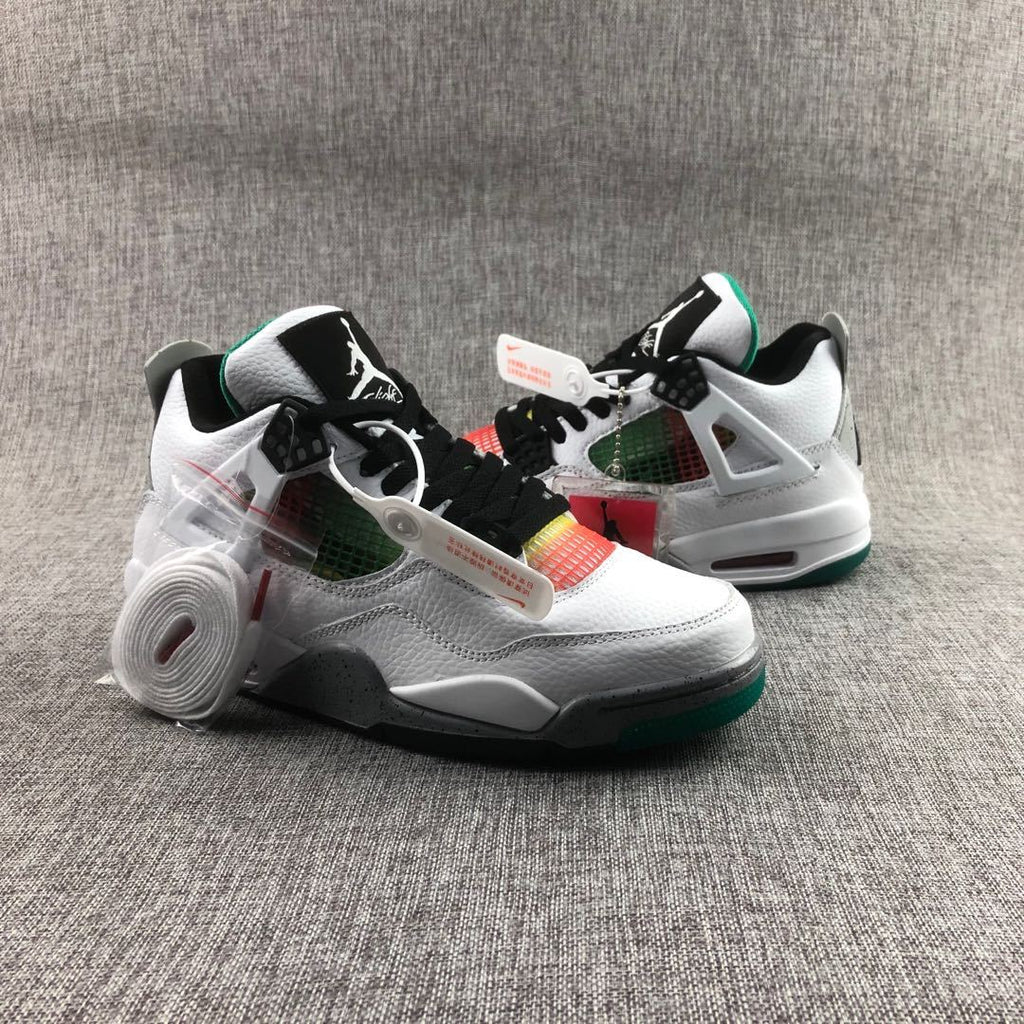 Jordan Air Jordan 4 Rasta White Green Sneakers