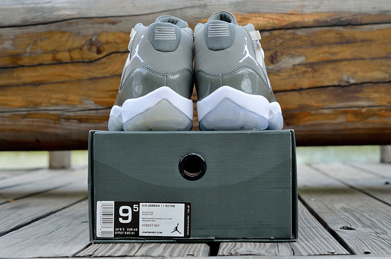 Jordan Air Jordan 11 High-Top Sneakers Gray White 378037-001