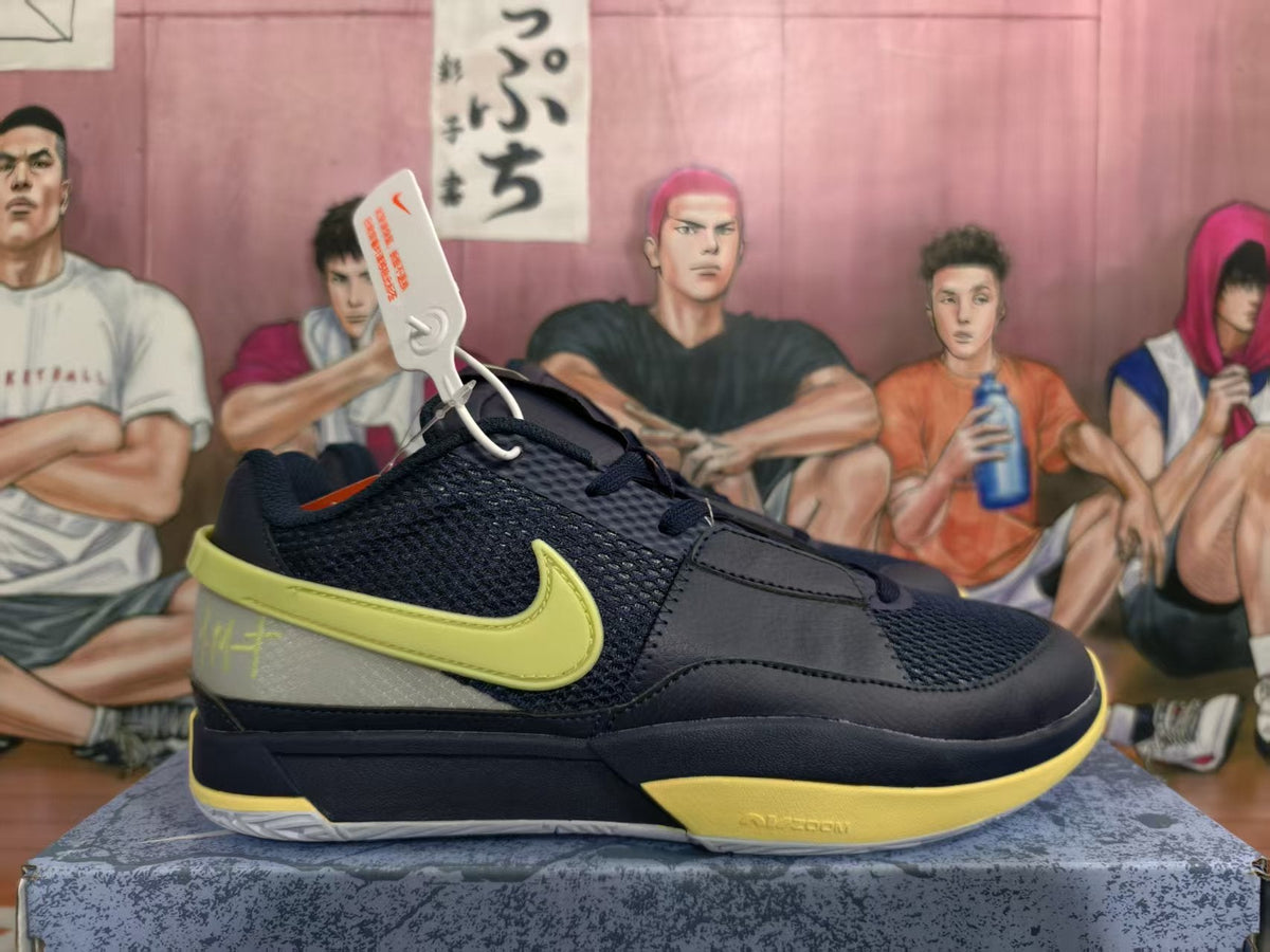 Nike LeBron Witness Basketball Shoes, Navy and Yellow