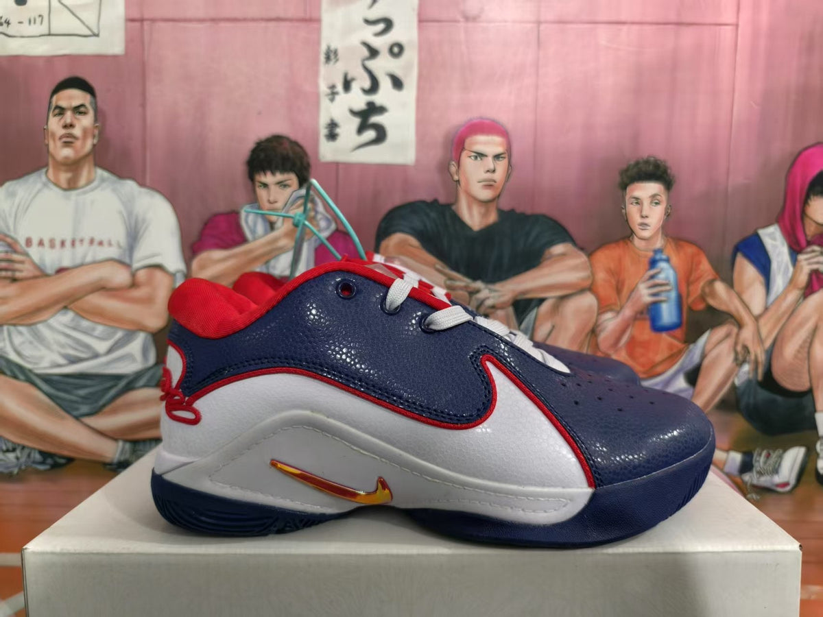 Nike Basketball Sneakers White Blue Red
