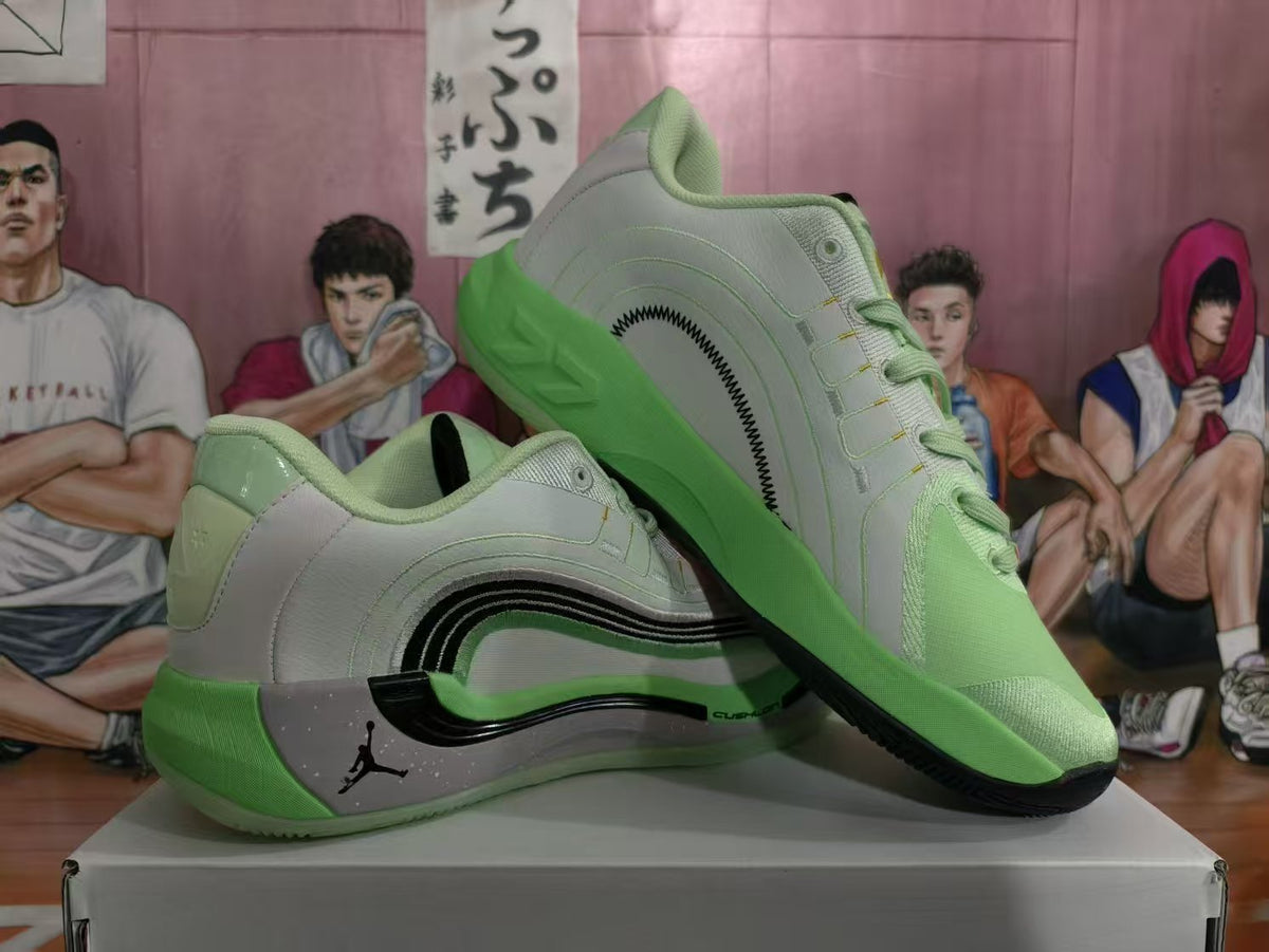 Jordan Basketball Sneakers Green and Black