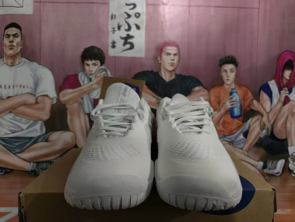 ASICS White Basketball Shoes