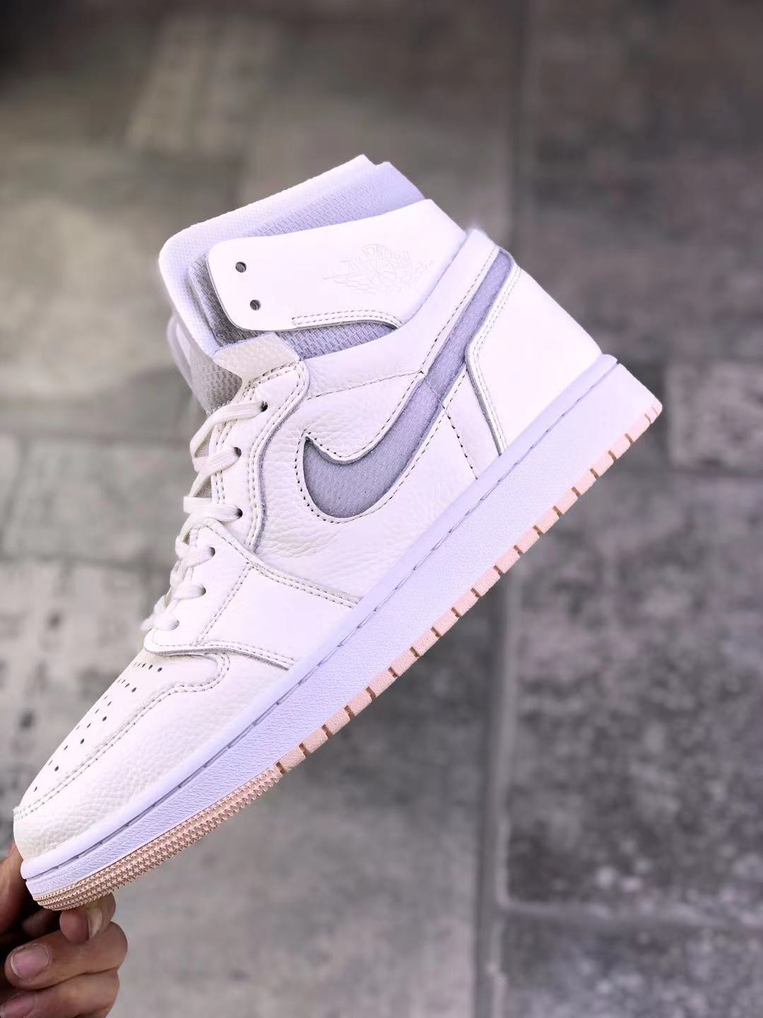 Jordan AJ1 High-Top Sneakers Pearl White CT0979-107