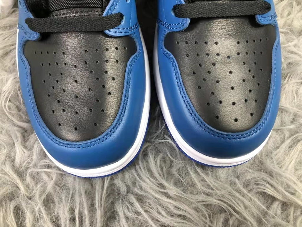 Jordan AJ1 Black Blue 2.0 High-Top Sneakers 555088-404