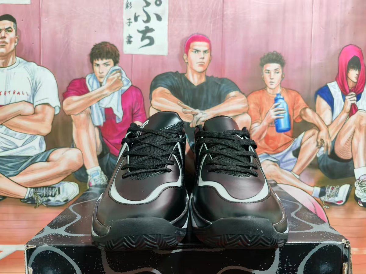 Jordan Black and Grey Basketball Sneakers