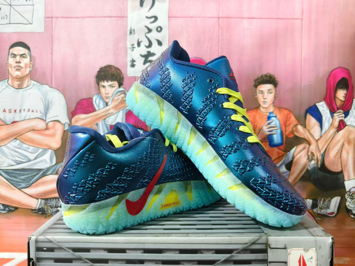 Nike LeBron 20 Basketball Shoes Blue and Volt