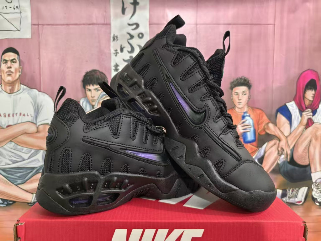 Nike Black and Purple Sneakers