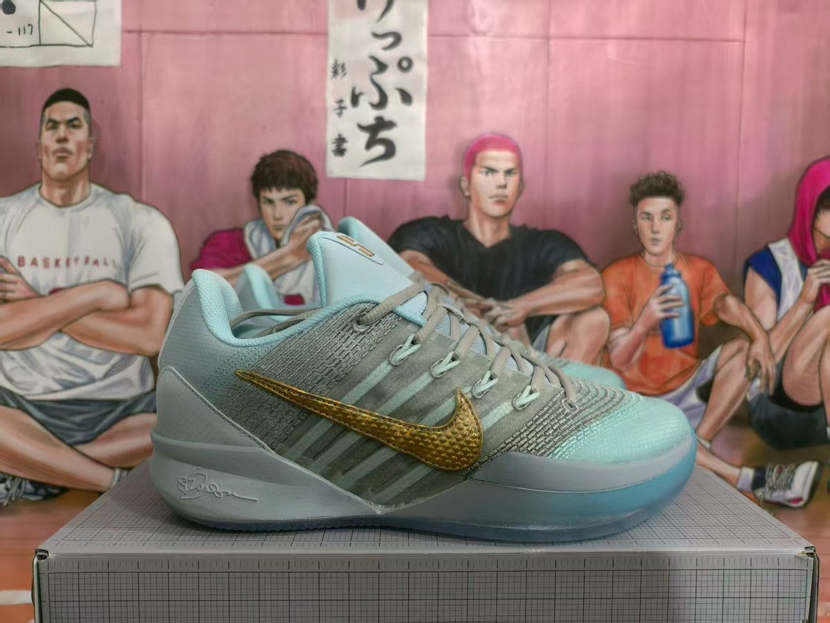 Nike Basketball Sneakers Blue and Gold EU 39-46