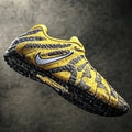 Nike 928-4 Yellow Black Sneakers