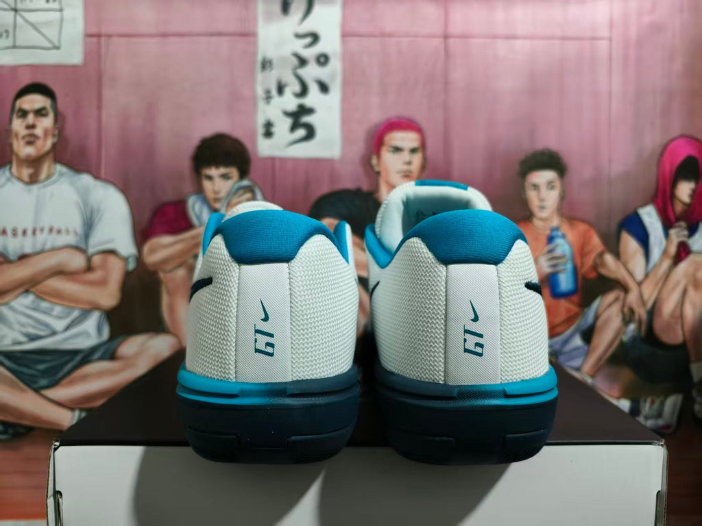 Nike LeBron Basketball Shoes White Black Blue