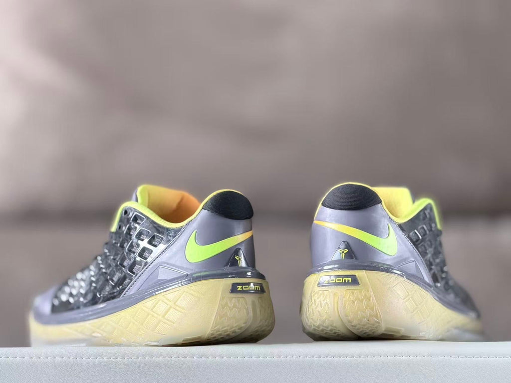 Nike Kobe 3 EYBL Basketball Shoes in Grey and Volt