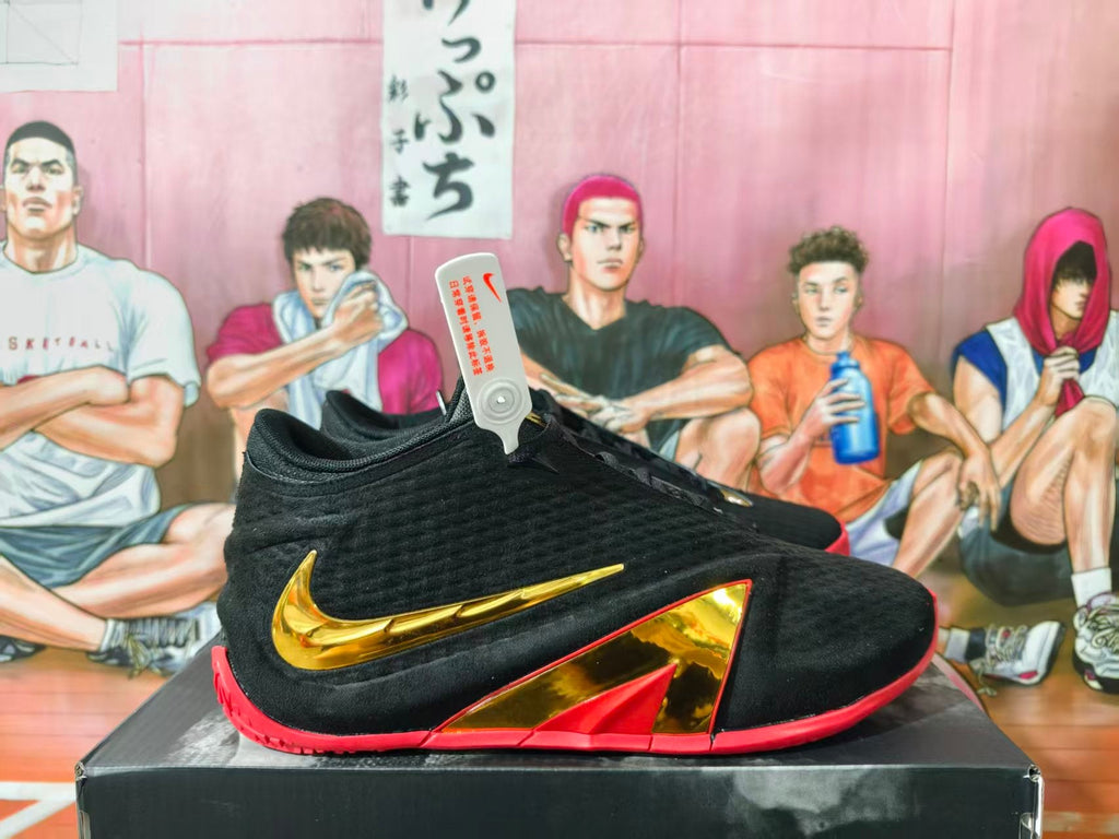 Nike LeBron 13 Basketball Shoes Black Gold Red
