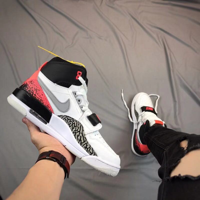 Air Jordan Legacy 312 White Black Red Sneakers
