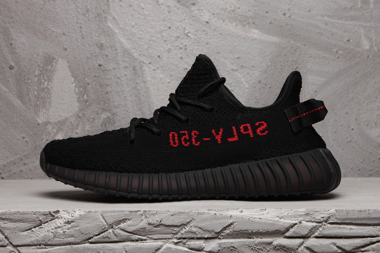 Yeezy 350 V2 Black Knit Sneakers
