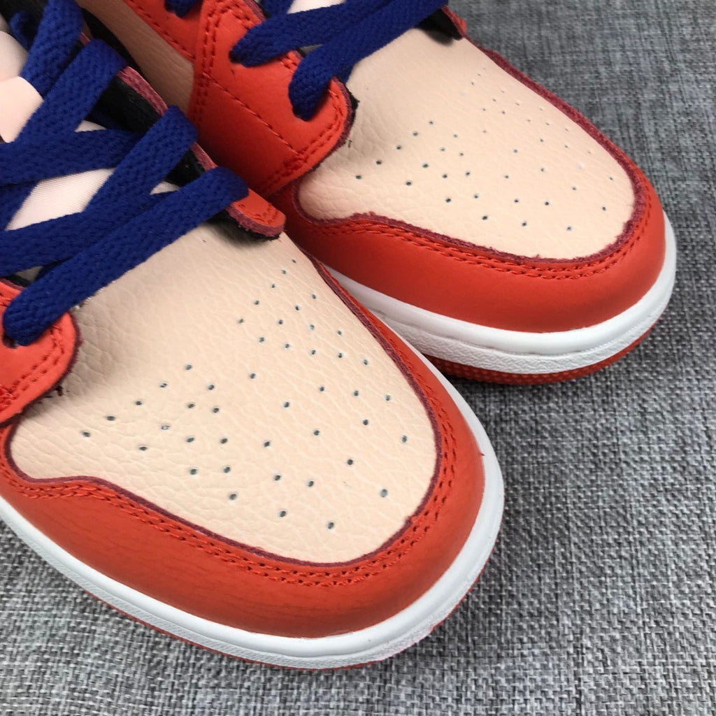 Jordan Air Jordan 1 Mid GS Orange Pink Sneakers
