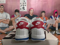 Nike Air Force 1 White Red Blue Sneakers
