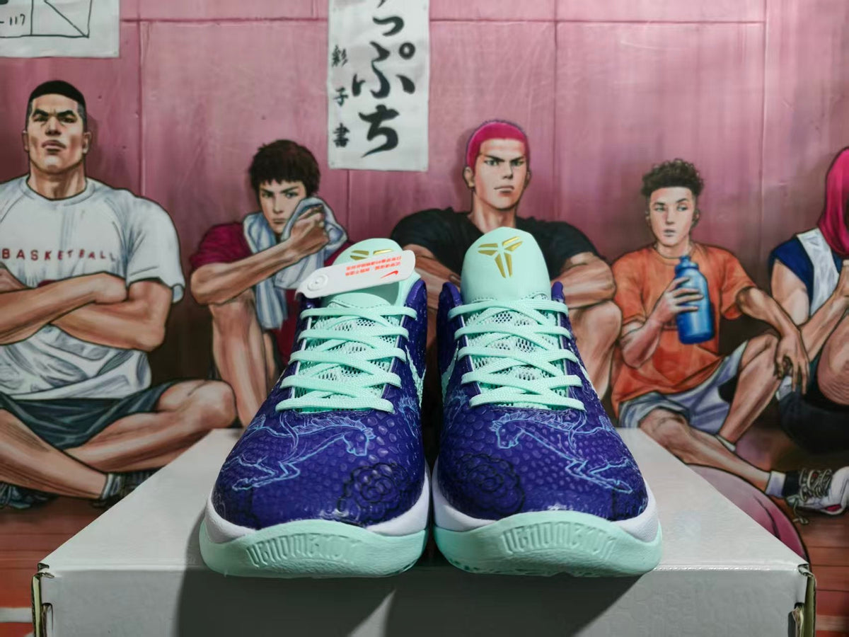 Nike Zoom Basketball Sneakers Blue Purple