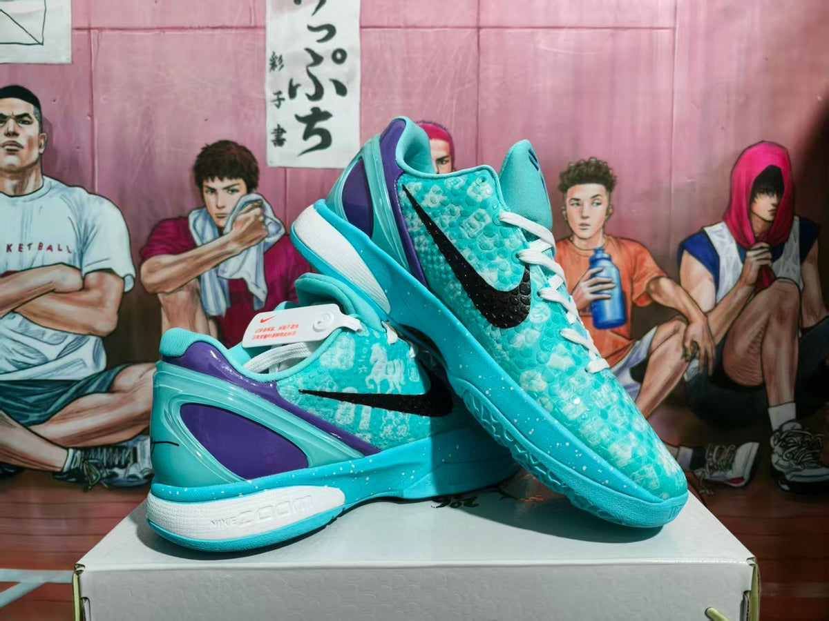 Nike Basketball Sneakers Sky Blue and Purple