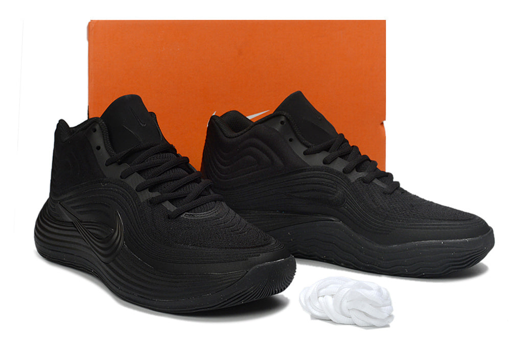 Nike Precision 8 Basketball Shoes in Black, White and Red