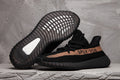 Yeezy 350 V2 Black Peach Stripe Sneakers