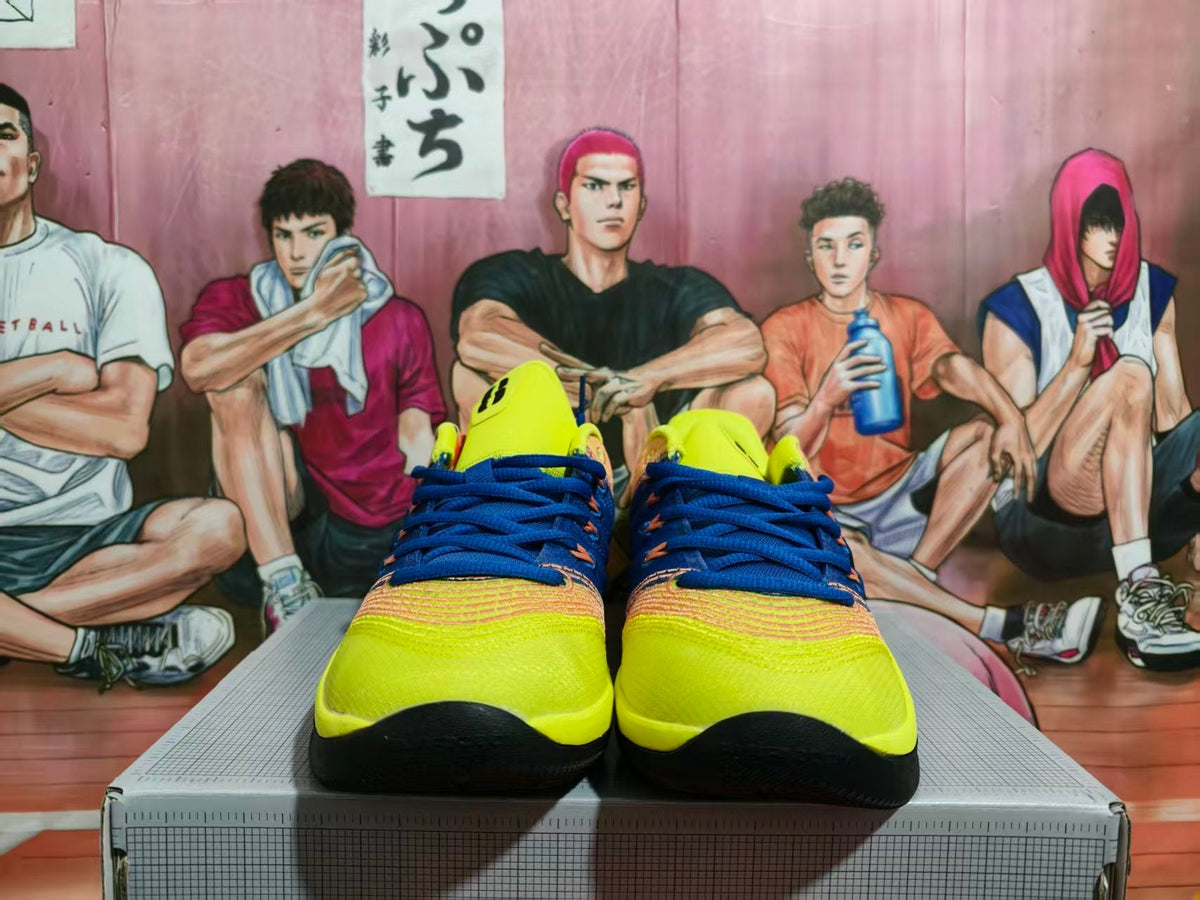 Nike Kobe 8 Basketball Shoes Yellow Blue
