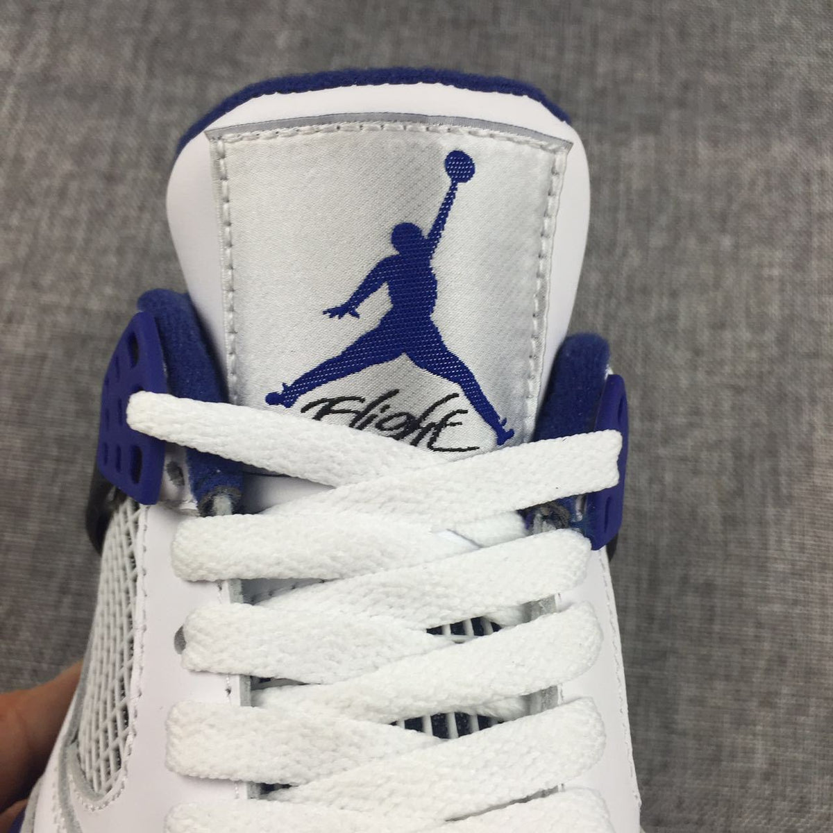 Jordan Air Jordan 4 White Black Blue Sneakers