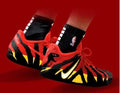 Nike 928-6 Red and Black Sneakers