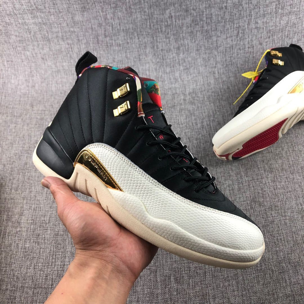 Jordan Air Jordan 12 CNY Black Multicolor High-Top Sneakers