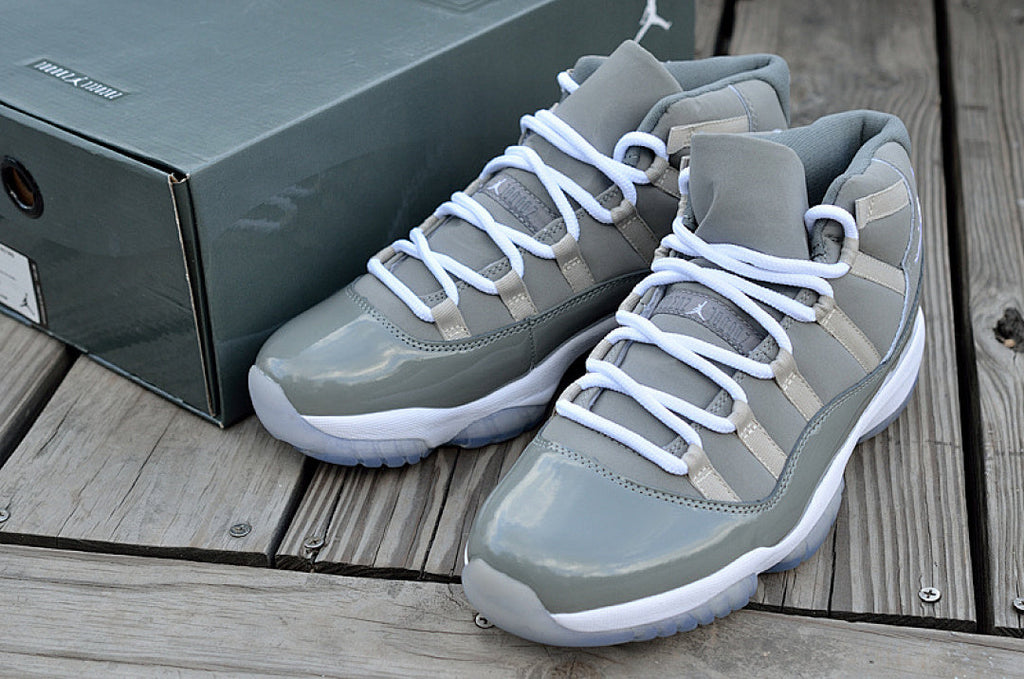 Jordan Air Jordan 11 High-Top Sneakers Gray White 378037-001