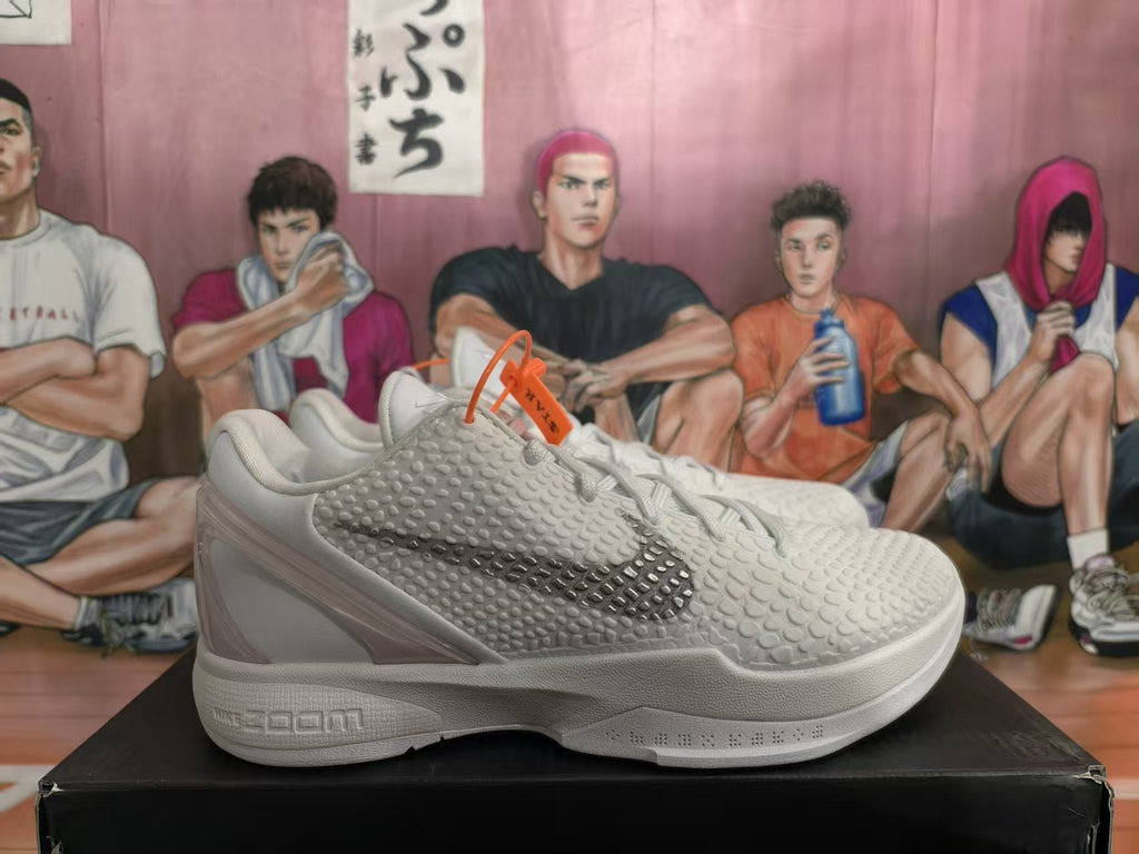 Nike Zoom Basketball Sneakers White Gray