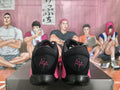 Nike Black and Pink Basketball Sneakers