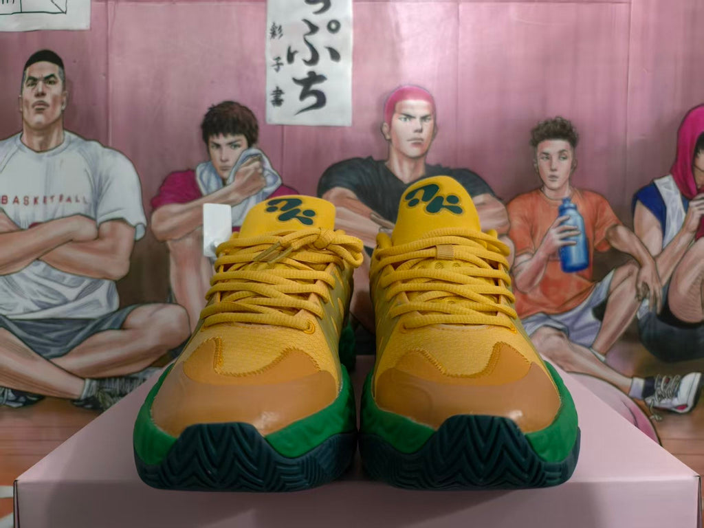 Basketball Sneakers in Yellow and Green