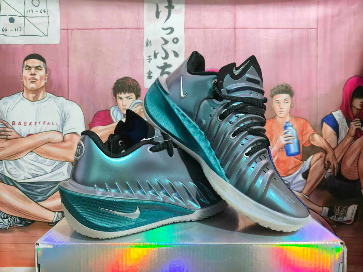 Nike GT Basketball Sneakers Metallic Blue-Gray