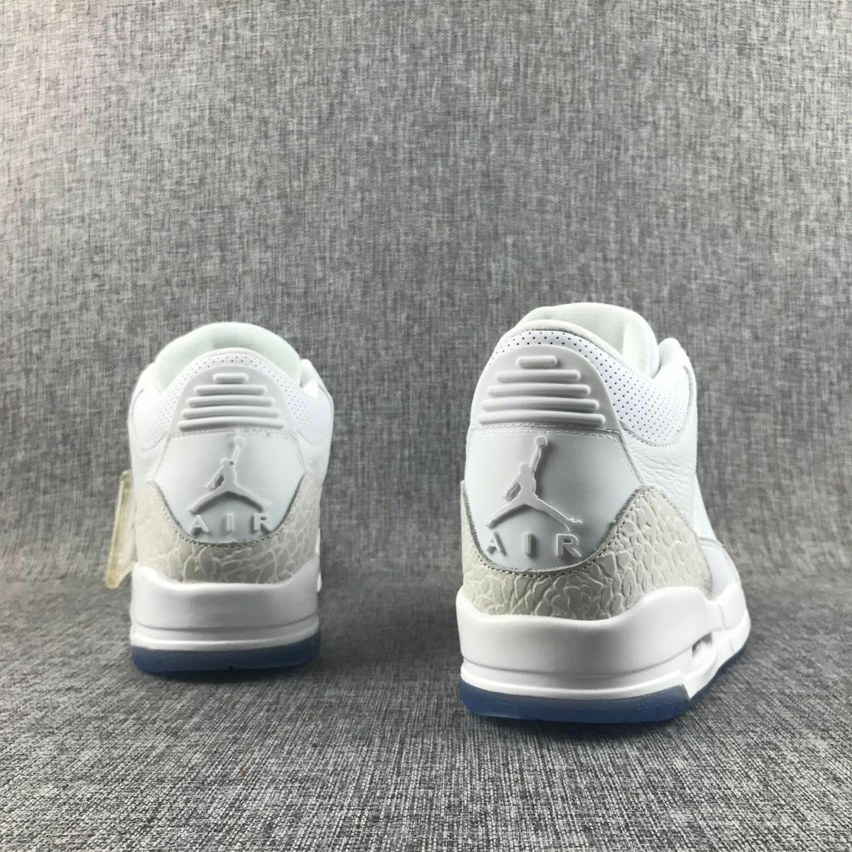 Jordan 3 White Cat Sneakers with Icy Blue Outsole