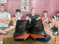 ASICS Black and Orange Basketball Shoes