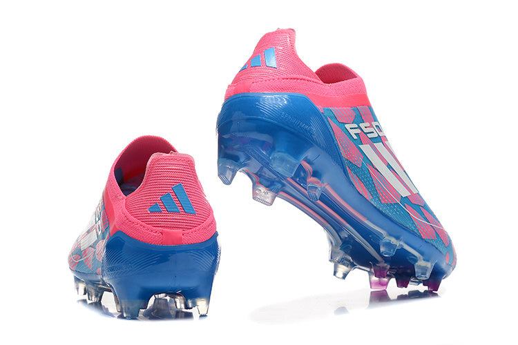 adidas F50 Laceless Soccer Cleats Pink Blue