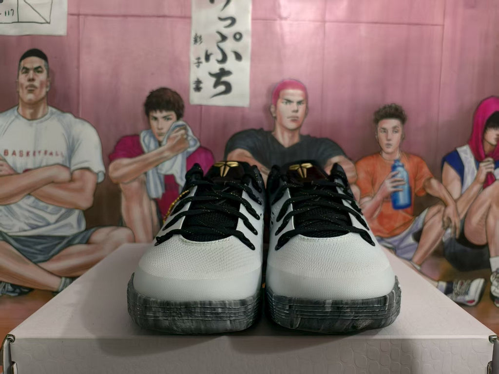 GiGi Basketball Sneakers Black White Gold