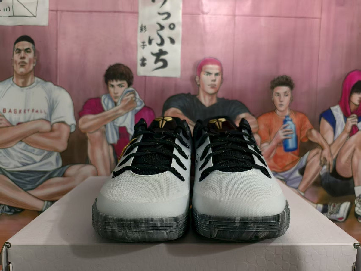 GiGi Basketball Sneakers Black White Gold