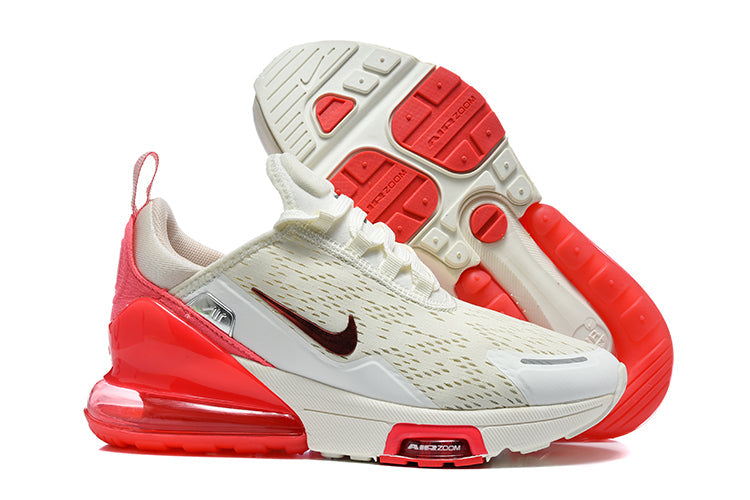 Nike Air Max 270 Premium Sneakers White and Red